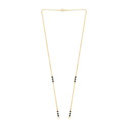 radiant blackbeads yellow gold mangalsutra